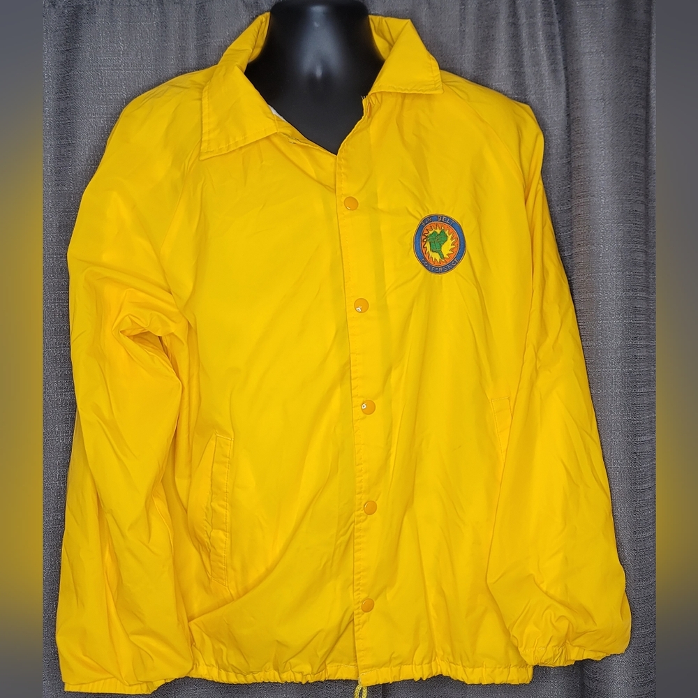 Vintage Yellow Sun Belt Conference Men's XL Windbreaker Jacket